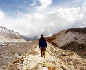The Everest Glacier in Nepal has been melting