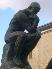The Thinker needs food for thought - here it is