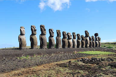 Without trees for boats for fishing, the Easter Islanders starved. Their statues however remain.