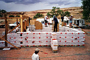 Earthbag building