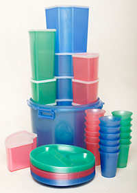 Plastics gradually give off components of their manufacture, into the environment