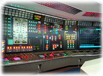 Control room for a Toshiba nuclear power plant