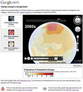 Google prepares for this year's Copenhagen IPCC meeting; click to see short video