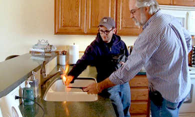 Josh Fox created an award-winning documentary starting from his own encounter with the gas extraction industry; click for video